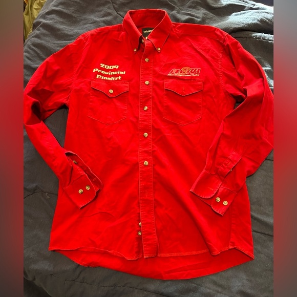 Vintage wrangler rodeo shirt 2009 red size medium - Picture 6 of 6